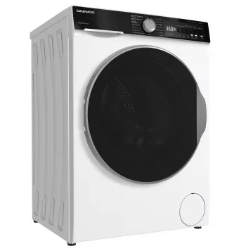 DAEWOO WD-FC85514W1A-DE Skalbimo mašina su priekiniu pakrovimu, 8 kg, 1400 aps./min., balta/juoda