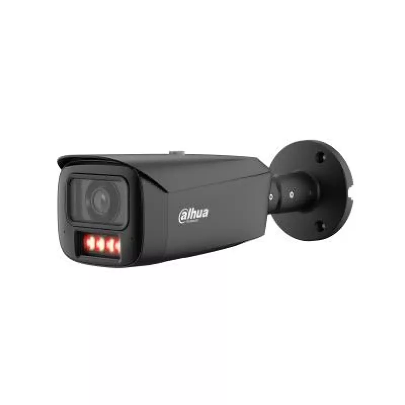 DAHUA 6MP Bullet IP kamera su šilta šviesa, aktyviu atgrasymu, 3,6 mm objektyvu, IP67, juoda