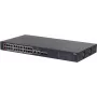 DAHUA CS4226-24ET-375 26 prievadų 2 lygio+ valdomas PoE+ komutatorius su 24 Gigabit PoE+ prievadais, 2 SFP jungtimis, 375W biudžetu, be ventiliatoriaus, montuojamas į stelažą