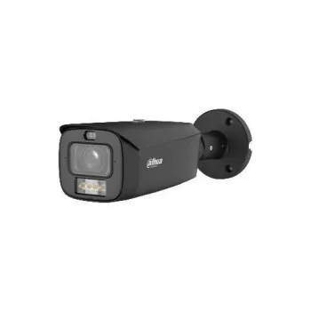 Dahua IPC-HFW3849T1-ZAS-PV-2712-PRO-Black TIOC 3.0 IP kamera, 8MP, 4K Ultra HD, cilindrinė, pilnos spalvos, aktyvus atgrasymas, IP67, PoE