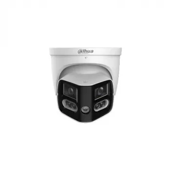 Dahua IPC-PDW31259-A180-AS-PV-0280B TIOC Duo 5MP panoraminė IP kamera su 180° vaizdu, Wi-Fi, aktyvi atgrasymo sistema, IP67