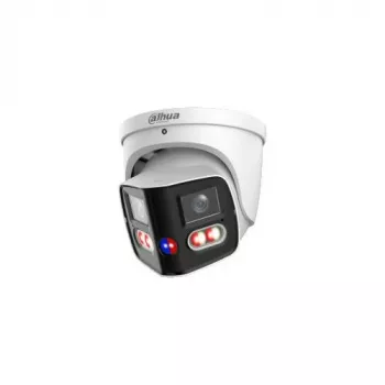 Dahua IPC-PDW31259-A180-AS-PV-0280B TIOC Duo 5MP panoraminė IP kamera su 180° vaizdu, Wi-Fi, aktyvi atgrasymo sistema, IP67