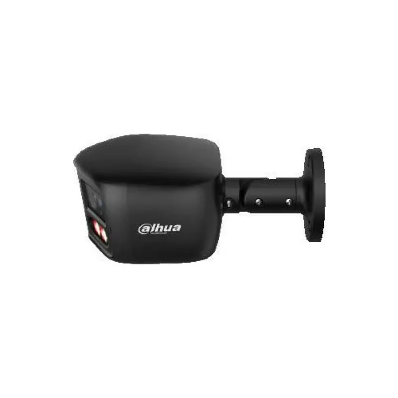 DAHUA IPC-PFW31259S-A180-E2-AS-PV-0280B-BLACK 5MP dviejų objektyvų panoraminė IP kamera su aktyviu atgrasymu, juoda