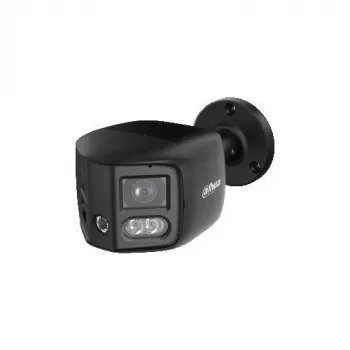 DAHUA IPC-PFW31259S-A180-E2-AS-PV-0280B-BLACK 5MP dviejų objektyvų panoraminė IP kamera su aktyviu atgrasymu, juoda