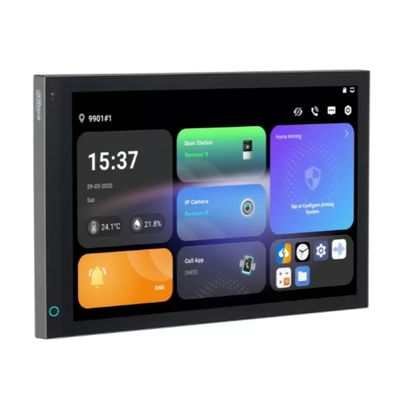 DAHUA SCP3044A-BZ 7 colių vidaus monitorius IP vaizdo domofonui, Wi-Fi, PoE, juodas