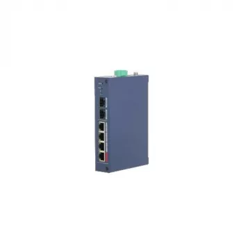 Dahua Technology CHS4206-4GT-90 pramoninis nevaldomas PoE jungiklis, 6 prievadų Gigabit, 4x PoE++ 90W, DIN bėgis