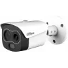 DAHUA TPC-BF1241-B3F4-DW-S8 Terminė tinklo kupolinė kamera, 256x192 terminis ir 4MP matomas, 3.5mm/4mm, IP67, PoE