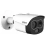 DAHUA TPC-BF1241-B3F4-DW-S8 Terminė tinklo kupolinė kamera, 256x192 terminis ir 4MP matomas, 3.5mm/4mm, IP67, PoE