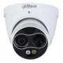 Dahua TPC-DF1241-TB3F4-DW-S8-V1 Dviejų spektrų terminė ir matomo vaizdo IP kamera, 4MP, 256x192 terminė, IP67, IK10