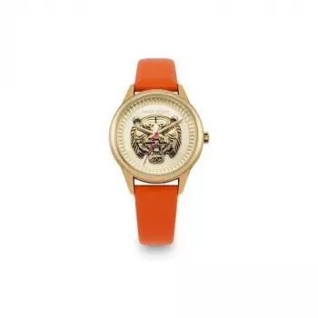 Daisy Dixon DD184OG Moteriškas Laikrodis 36mm Rožinis Auksas Pilka Oda