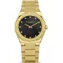 Daisy Dixon Women's Watch DD173GM 36mm Rose Gold Floral Dial Grey PU Leather Strap