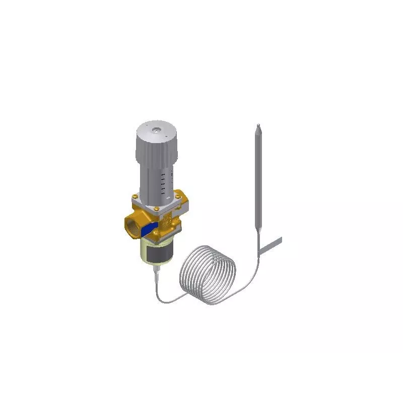 Danfoss 003N0043 Termostatinio radiatoriaus vožtuvo korpusas - tiesus, nikeliuotas žalvaris, 1/2 colio