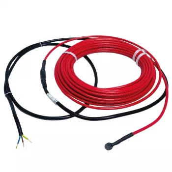 DANFOSS šildymo kabelis 395W/22m (18W/m) - dviejų gyslų, ekranuotas, IPX7, raudonas