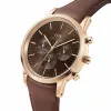 Daniel Wellington Classic 42mm vyrų laikrodis DW00100640 - rožinio aukso korpusas, juodas ciferblatas, juodas odinis dirželis