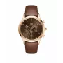 Daniel Wellington Classic 42mm vyrų laikrodis DW00100640 - rožinio aukso korpusas, juodas ciferblatas, juodas odinis dirželis