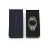 DANIEL WELLINGTON Classic 42mm Nerūdijančio Plieno Laikrodis su Juodu Odiniu Dirželiu - Rožinio Aukso Korpusas, Šviesiai Smėlio Spalvos Ciferblatas, Japoniškas Kvarcas