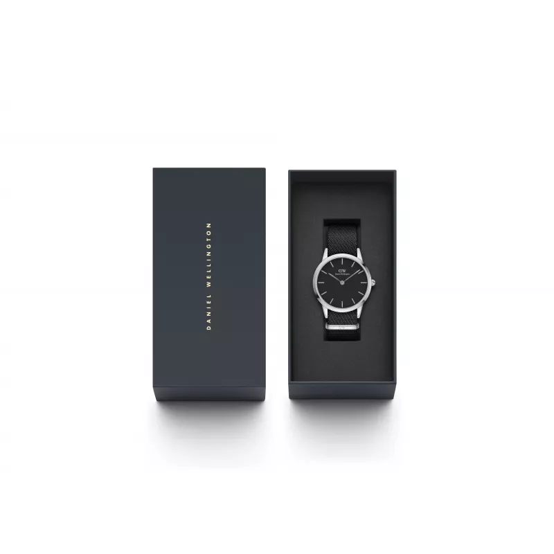 DANIEL WELLINGTON Classic Vyriškas Laikrodis 40mm Rožinis Auksas Nerūdijantis Plienas Juoda Oda