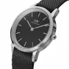 DANIEL WELLINGTON Classic Vyriškas Laikrodis 40mm Rožinis Auksas Nerūdijantis Plienas Juoda Oda