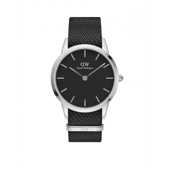 DANIEL WELLINGTON Classic Vyriškas Laikrodis 40mm Rožinis Auksas Nerūdijantis Plienas Juoda Oda