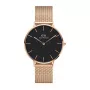 DANIEL WELLINGTON Classic Petite Moteriškas Laikrodis 36mm Rožinis Auksas Nerūdijančio Plieno Tinklelis DW00100303