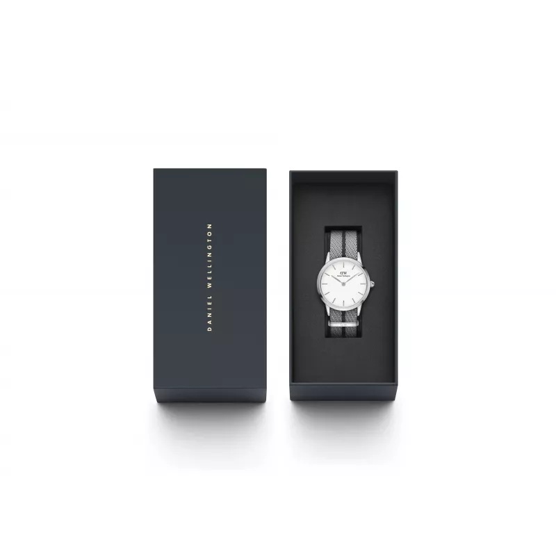 DANIEL WELLINGTON Petite Lumine Moteriškas Laikrodis 26mm Sidabrinis Nerūdijančio Plieno Tinklelis DW00100679
