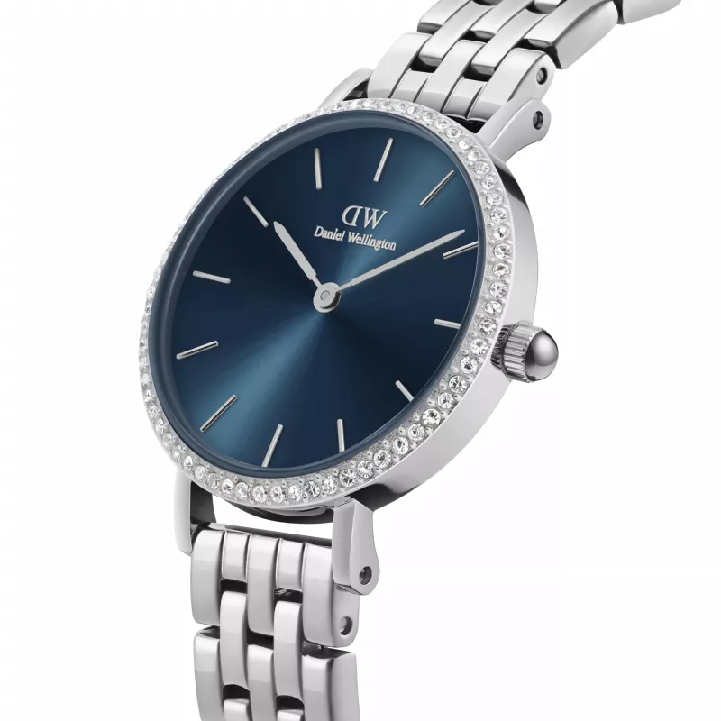 DANIEL WELLINGTON Petite Lumine moteriškas laikrodis 28mm sidabrinis nerūdijantis plienas DW00100664