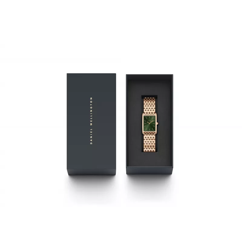 DANIEL WELLINGTON Petite Lumine Moteriškas Laikrodis 32mm Rožinis Auksas Nerūdijantis Plienas Tinklelis DW00100704