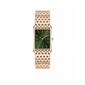 DANIEL WELLINGTON Petite Lumine Moteriškas Laikrodis 32mm Rožinis Auksas Nerūdijantis Plienas Tinklelis DW00100704
