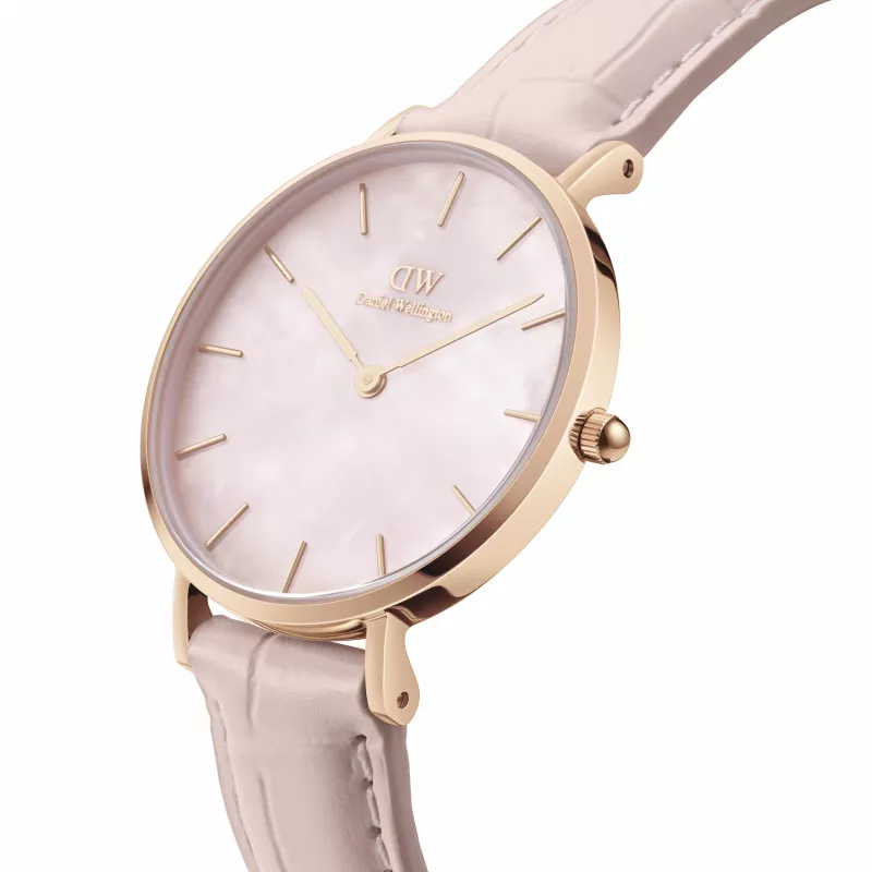 DANIEL WELLINGTON Petite Lumine Moteriškas Laikrodis 32mm Dviejų Spalvų Rožinis Auksas ir Sidabras Nerūdijantis Plienas DW00100514