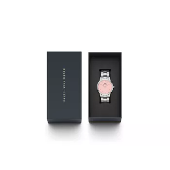 DANIEL WELLINGTON Petite Lumine Moteriškas Laikrodis 36mm Sidabrinis Nerūdijančio Plieno Tinklelis DW00100536