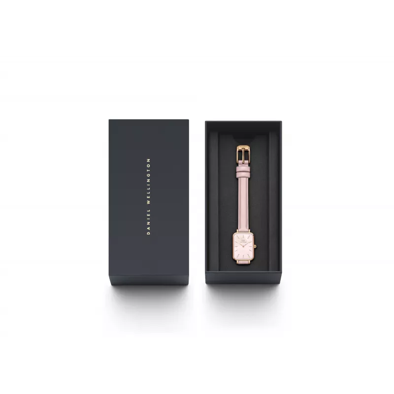 DANIEL WELLINGTON Petite Lumine Moteriškas Laikrodis DW00100636 20mm Rožinio Aukso Tinklinė Apyrankė