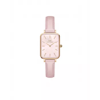 DANIEL WELLINGTON Petite Lumine Moteriškas Laikrodis DW00100636 20mm Rožinio Aukso Tinklinė Apyrankė