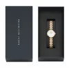 DANIEL WELLINGTON Petite Melrose Moteriškas Laikrodis 22mm Rožinio Aukso Tinklinis Dirželis DW00100715
