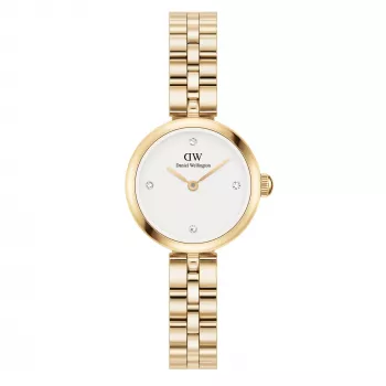 DANIEL WELLINGTON Petite Melrose Moteriškas Laikrodis 22mm Rožinio Aukso Tinklinis Dirželis DW00100715