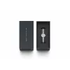 Daniel Wellington Quadro Mini Pressed Sheffield moteriškas laikrodis DW00100719 - 22mm rožinio aukso nerūdijančio plieno korpusas, šviesiai smėlio spalvos ciferblatas, juodas itališkas odinis dirželis