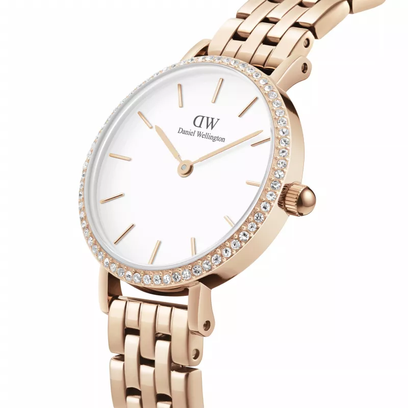 DANIEL WELLINGTON Quadro Mini Moteriškas Laikrodis DW00100666 28mm Rožinis Auksas