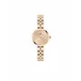 Daniel Wellington Quadro Moteriškas Laikrodis 22mm Rožinio Aukso Nerūdijančio Plieno Korpusas Juodas Odinis Dirželis DW00100720