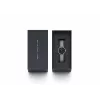 DANIEL WELLINGTON Quadro Moteriškas Laikrodis 28mm Rožinis Auksas Nerūdijantis Plienas Juoda Oda DW00100661