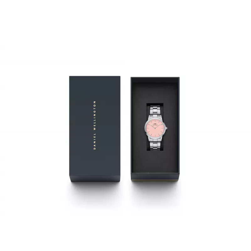 DANIEL WELLINGTON Women's Petite Lumine Watch 32mm Rose Gold Mesh DW00100535