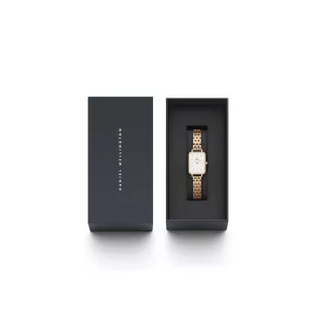 DANIEL WELLINGTON Moteriškas Laikrodis DW00100672 20mm Rožinis Auksas Nerūdijantis Plienas Tinklelis
