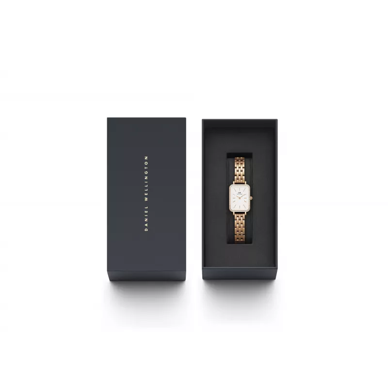 DANIEL WELLINGTON Moteriškas Laikrodis DW00100672 20mm Rožinis Auksas Nerūdijantis Plienas Tinklelis