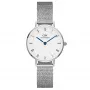DANIEL WELLINGTON Moteriškas Laikrodis DW00100684 28mm Sidabrinis Nerūdijančio Plieno Tinklelis