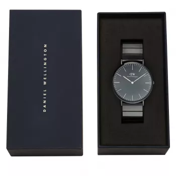 DANIEL WELLINGTON Moteriškas laikrodis DW00100778 32mm Rožinis auksas Nerūdijantis plienas Tinklelis