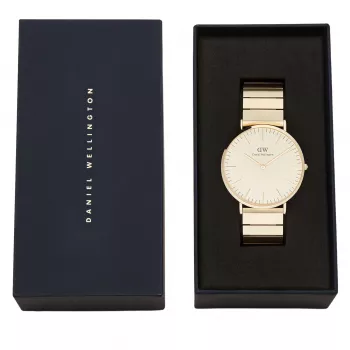 DANIEL WELLINGTON Women's Watch DW00100779 40mm Rose Gold Black NATO