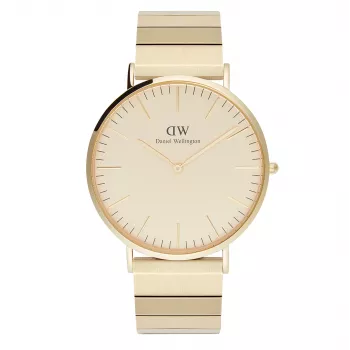 DANIEL WELLINGTON Women's Watch DW00100779 40mm Rose Gold Black NATO