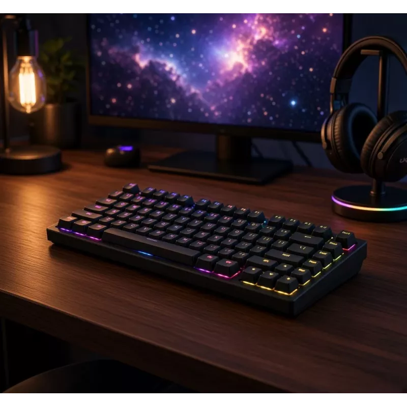 Dark Project ALU81A Terra Nova G3MS Moonstone Switch mechaninė klaviatūra, US ANSI, juoda
