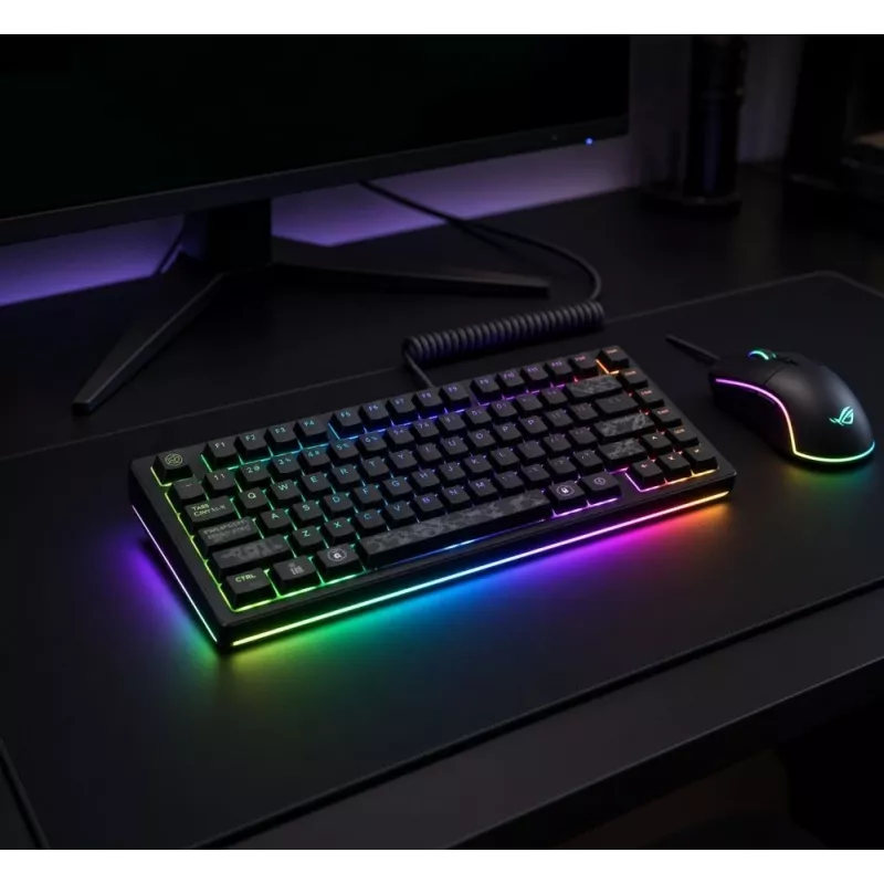 Dark Project ALU81A Terra Nova G3MS Moonstone Switch mechaninė klaviatūra, US ANSI, juoda