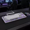 DARK PROJECT ALU87A Daylight mechaninė klaviatūra, G3MS Zircon jungikliai, rusiška klaviatūros išdėstymas, aliuminis, RGB, karštai keičiami jungikliai, TKL
