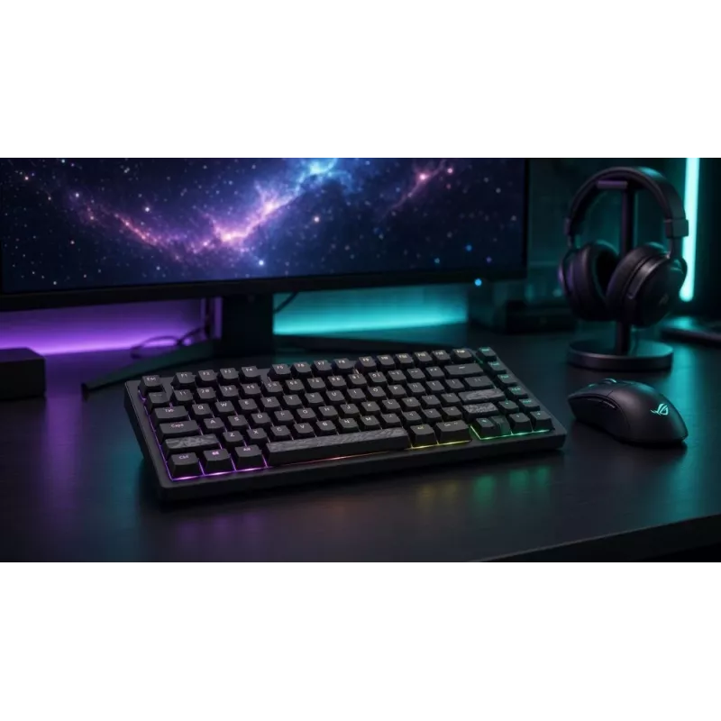 Dark Project Terra Nostra G3MS Moonstone Switch TKL mechaninė žaidimų klaviatūra, US ANSI, juoda