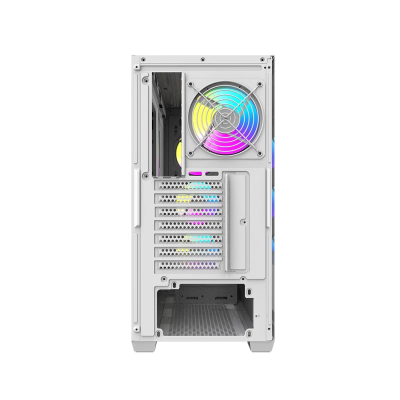 DARKFLASH DS900WS Mid Tower Baltas Korpusas su 4 ARGB Ventiliatoriais